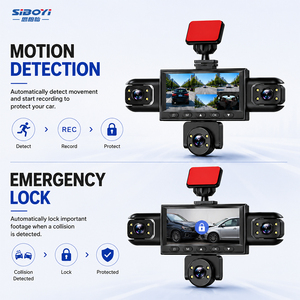 Grabadora de Video <span class=keywords><strong>con</strong></span> <span class=keywords><strong>Pantalla</strong></span> IPS de 3.16 Pulgadas, 1080P, WIFI de 360 Grados, GPS Opcional, Visión Nocturna, Detección de Movimiento y Monitoreo de Estacionamiento - Product Image 5