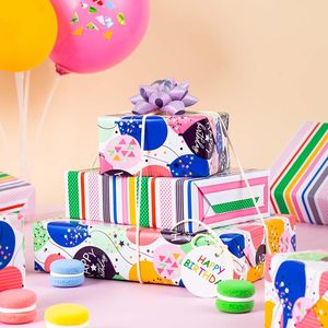Birthday Wrapping <b>Paper</b> Baby Shower Wrapping <b>Paper</b> Cute daily balloon <b>pattern</b> gift copperplate <b>paper</b> wrapping <b>paper</b> - Product Image 1