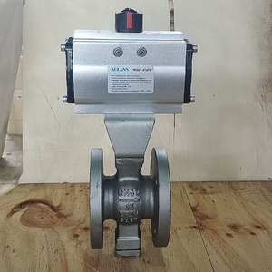 Điện actuated mặt bích V cổng van bi wcb <span class=keywords><strong>4</strong></span>-20 ma thép không gỉ V loại khí nén phân khúc điều khiển bóng van - Product Image 6