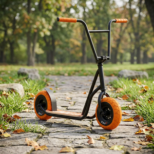 Trottinette pour enfants <span class=keywords><strong>REDZONE</strong></span> 10 pouces à pneus larges - Style footbike, cadre en acier Hi-ten, capacité de charge de 120 kg, hauteur réglable, roues anti-basculement - Product Image 1