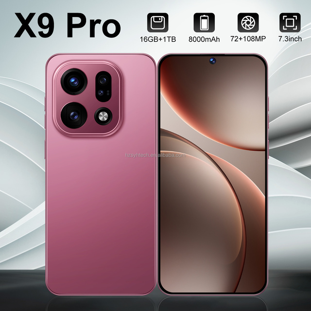 High Performance X9 Pro Large Screen 5G Smartphone 16GB+1TB Lrage Storage 108MP Camera Face Unlock GSP Global Navigation Phone