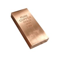 Barre de cuivre pur 1KG 1OZ, tige de cuivre 99,9% pour collection