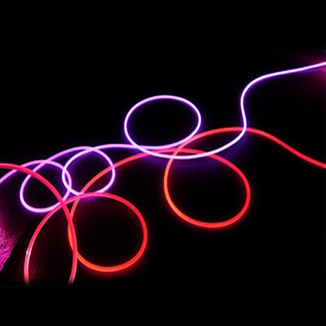 1,2,3,4,5,6mm Solid Core Fiber Optic Cable | Waterproof Side Glow LED for Swimming Pools