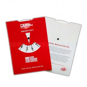 Disco de estacionamiento digital OEM de cartón, reloj de estacionamiento europeo con pantalla de tiempo de 24 horas para coches y camiones, ideal para invierno. - Product Image 4