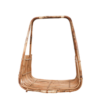 Panier de rangement en rotin naturel, panier à bois de chauffage en osier bohème, support pour cheminée intérieure, porte-bûches, porte-objets décoratif