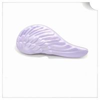 Logo personnalisé en gros ailes d'ange portable démêlant brosse à cheveux flexible antistatique en plastique de massage peigne