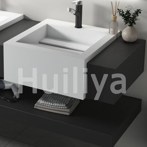 Vente en gros de meuble-vasque de salle de bain nordique moderne combiné avec des lavabos à double bassin de luxe léger - Product Image 3