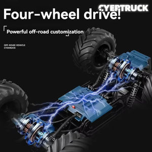 2024 <span class=keywords><strong>RC</strong></span> 1:8 Cyberpickup Liga Controle Remoto Carro Modelo de alta velocidade de quatro rodas Drive Off-Road Corrida Brinquedos para Crianças e Bigfoots - Product Image 5