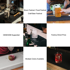 Tapis de <span class=keywords><strong>bar</strong></span> en caoutchouc souple avec logo personnalisé, anti-déversement - Product Image 4