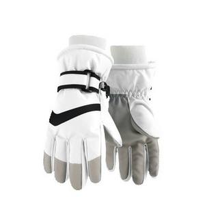Vente en gros Logo personnalisé Gants de ski pour enfants Plus Velvet Warm Waterproof - Product Image 4