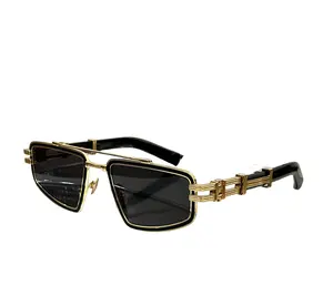 奢华金属经典眼镜设计太阳镜方形男女中性色调双色太阳镜Gafas de sol