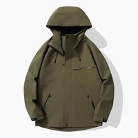 Blouson d'extérieur imperméable personnalisé pour homme – Collection Printemps 2026 – Respirant, coupe-vent, à capuche, coupe ample, style bomber avec logo