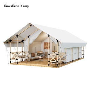 Kawagebo Kamp 캠핑 아웃도어 리조트 롯지 글램핑 럭셔리 사파리 호텔 텐트 2 개 욕실 포함 가족, 파티 및 이벤트 - Product Image 6