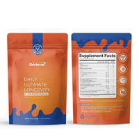 Poudre naturelle certifiée COA pour la vitalité quotidienne et la longévité ultime, mélanges personnalisés, marque privée, ODM, OEM, certifiée KOSHER et USDA