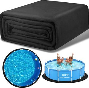 Alfombrilla Redonda para <span class=keywords><strong>Piscina</strong></span> <span class=keywords><strong>de</strong></span> 18 Pies, <span class=keywords><strong>de</strong></span> Poliéster, Engrosada y Resistente al Desgaste, Transpirable, Resistente al Moho, para Piscinas Elevadas - Product Image 1