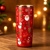 Coffret cadeau de Noël 6 en 1, boîte cadeau de Noël contenant une bougie parfumée, une bombe de bain, un gobelet en acier pour un cadeau de Noël ou d'anniversaire
