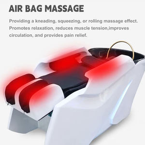 SINCOO H082 Fauteuil de lavage électrique moderne pour SPA, repose-pieds réglable, éponge haute densité pour salon de coiffure et barbier - Usage commercial - Product Image 4