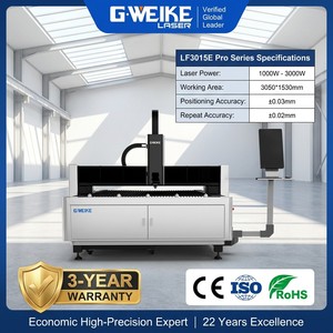 Machine de <span class=keywords><strong>découpe</strong></span> <span class=keywords><strong>laser</strong></span> à fibre économique et stable à plateforme unique 3000x1500mm pour acier, aluminium, <span class=keywords><strong>métal</strong></span> AI HIWIN - Product Image 1