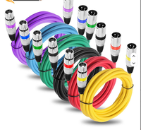 XLR mâle/femelle DMX512 ligne de signal d'éclairage de scène Par faisceau lumineux mélangeur de lumière amplificateur Audio Microphone faisceau de câbles