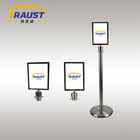 A4 A3 Traust Gestionnaire de file d'attente Stand Pole Contrôle des foules Corde Post Barrière Stanchions Signe Cadre Titulaire Barrières de circulation