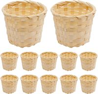 Panier de Pâques pour enfants, panier en osier de Pâques avec poignée, petit panier de rangement en osier, panier à fruits, panier à œufs, panier tissé pour demoiselle d'honneur
