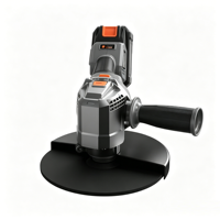 Meuleuse d'angle et machine de découpe professionnelle sans balais à batterie 125 mm avec roues de 9500 tr/min pour le conditionnement des surfaces