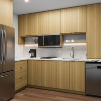 Meubles de cuisine haut de gamme pour hôtels, armoires et commodes pour projets hôteliers, table à manger