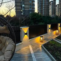 Panneaux de clôture en aluminium noir mat modernes, traités thermiquement, de 6 pieds, vente en gros |   Clôture d'intimité 3D conçue pour les maisons et les villas