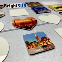 Aluminium de sublimation blanc brillant BrightSUB 1.0mm avec ébauches de réfrigérateur imprimables en métal magnétique pour image de transfert de chaleur