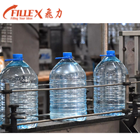 Ligne de production de machines de remplissage d'eau en bouteille de 5 L et 10 L pour l'eau pure et l'eau minérale