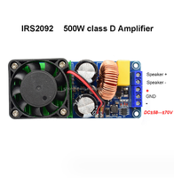 En Stock Carte d'Amplificateur de Puissance Numérique HIFI Monocanal IRS2092 500W Classe D pour Scène