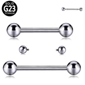 Nhà Máy Bán buôn Titan barbells móng ngựa labret Helix đồ trang sức cơ thể xuyên bên trong bên ngoài ren bông tai - Product Image 4