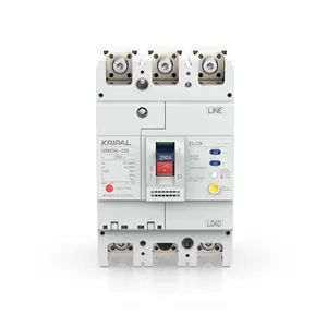 CE approvazione KRIPAL 3 poli 200 amp interruttore 200A interruttori 50Hz AC400V ELCB circuito 3 P per pannello di alimentazione
