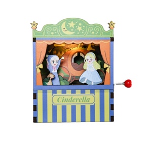 Joli cadeau d'anniversaire de Noël pour enfants Jouet pour enfants Carrousel en bois Boîte à musique - Product Image 6