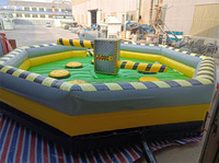 Jeu de fusion gonflable commercial Wipeout Sweeper Eliminator gonflable Parcours d'obstacles pour une utilisation intérieure/extérieure à l'école à la maison