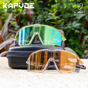 KAPVOE fotocromatico HD occhiali da ciclismo con lenti rivestite fotocromatiche TR90 sport occhiali da sole uomo donna bici occhiali - Product Image 6