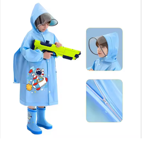 Étudiant garçon filles clair imperméable pour l'équitation cyclisme imperméable dessin animé <span class=keywords><strong>manteau</strong></span> de <span class=keywords><strong>pluie</strong></span> porter pour enfants enfants Tour voyage randonnée - Product Image 3