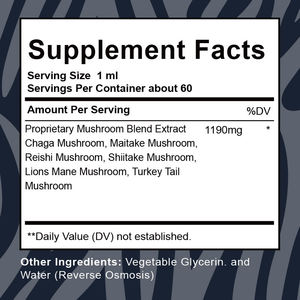 <span class=keywords><strong>Teinture</strong></span> liquide de champignons à marque privée – Complexe de 6 extraits de champignons biologiques (Crinière de lion, Reishi, Chaga) – Complément alimentaire - Product Image 5
