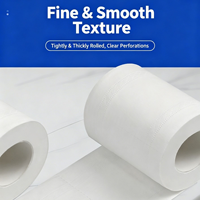 Papier hygiénique jumbo 4 plis, pâte vierge, solide, éco-responsable, usage commercial.