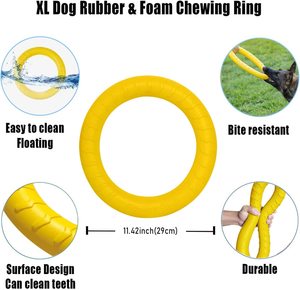 Extracteur de disque volant pour chien Jouets flottants anti-morsure Anneau d'entraînement pour chiot Jouet pour chien pour mâcheurs agressifs - Product Image 4