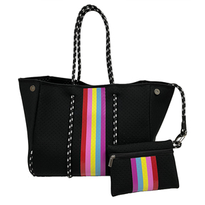 Borse Tote in Neoprene Personalizzabili con LOGO 2026, Grande Capacità per Shopping, Viaggi, Trasporto Neonati, Borse da Spiaggia per Mamme con <span class=keywords><strong>Portafoglio</strong></span> per l'Estate - Product Image 3