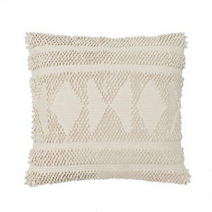ITHL Decorative Bohemian Home Decor Multi Design Cotton Cushion <b>Cover</b> Handwoven Indoor-Outdoor Geometric <b>Throw</b> Pillow <b>Cover</b> - Product Image 1