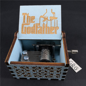 Nueva <span class=keywords><strong>Caja</strong></span> Musical <span class=keywords><strong>de</strong></span> Madera con Manivela y Grabado Láser Personalizado, <span class=keywords><strong>Caja</strong></span> Musical del <span class=keywords><strong>Padrino</strong></span> - Product Image 3