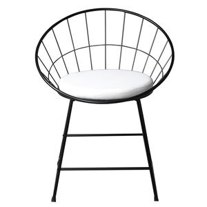 Plantillas antideslizantes de Metal para <span class=keywords><strong>comedor</strong></span>, 4 Soles de Metal para habitación de ocio, con marco galvanizado dorado, patas de <span class=keywords><strong>comedor</strong></span> modernas, silla de alambre de Chaise francesa, muestra gratis - Product Image 5