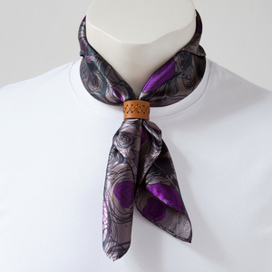 Sciarpa da uomo in raso di seta lucido, foulard di design con motivo Paisley, bandana da collo in raso di seta, bandane personalizzate per capelli e testa - Product Image 2