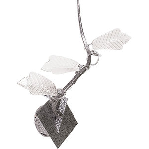 FOLHAS 3xG4 12V L.40xAn.25xAl.37cm Apliques Cristal Gris Aplique - Product Image 1