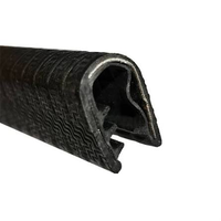 Xinhong EPDM Car Door Edge Trim dengan Metal Carrier U Channel Rubber Seal Gripping Fins Model XHQC-EPDM+metal untuk Tepi Pintu Bagasi