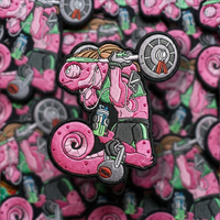 Patch brodé thermocollant OEM ODM 5 motifs graphiques colorés pour vêtements, sacs et accessoires de sport (pêche, boxe)