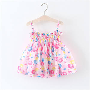 Vestido de Verano con Flecos y Diseño de Dibujos Animados Inflables para Niñas, Ropa Infantil de Boutique al por Mayor - Product Image 3