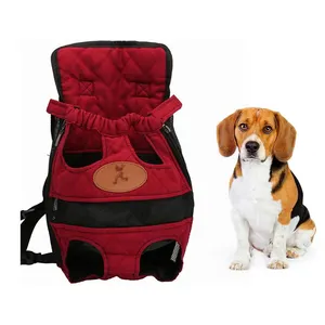 Portador de mascotas, mochila ajustable, transpirable, portátil, para mascotas, para perros pequeños, gatos, cachorros, arnés de conejito al aire libre